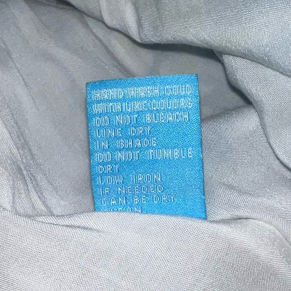 J McLaughlin Size Small Bohemian Modern Preppy Nautical SILK Artsy Maxi Skirt - Picture 7 of 9